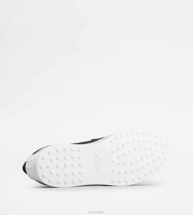 Tod\'s 8NXV909 Modrá muži návleky z semišu