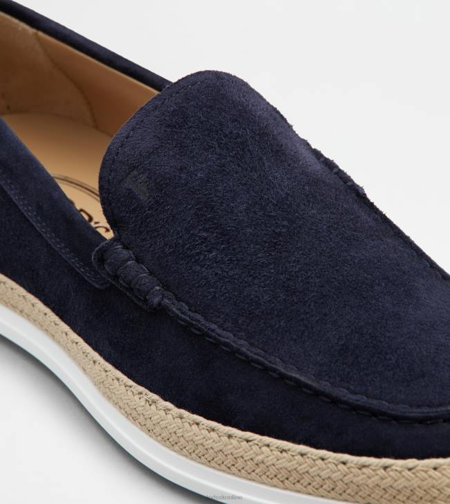 Tod\'s 8NXV909 Modrá muži návleky z semišu