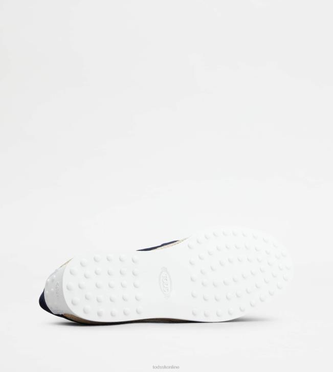 Tod\'s 8NXV910 Modrá muži nazúvacie topánky z semišu