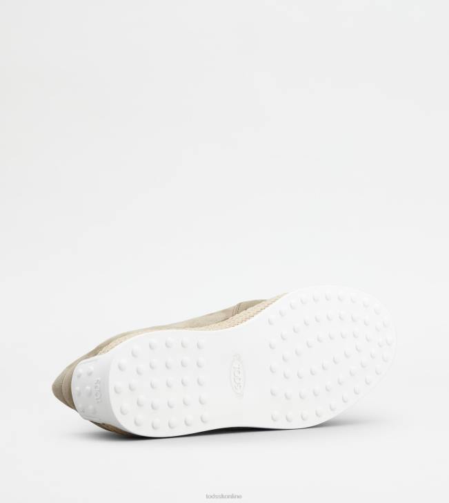 Tod\'s 8NXV911 béžová muži nazúvacie topánky z semišu