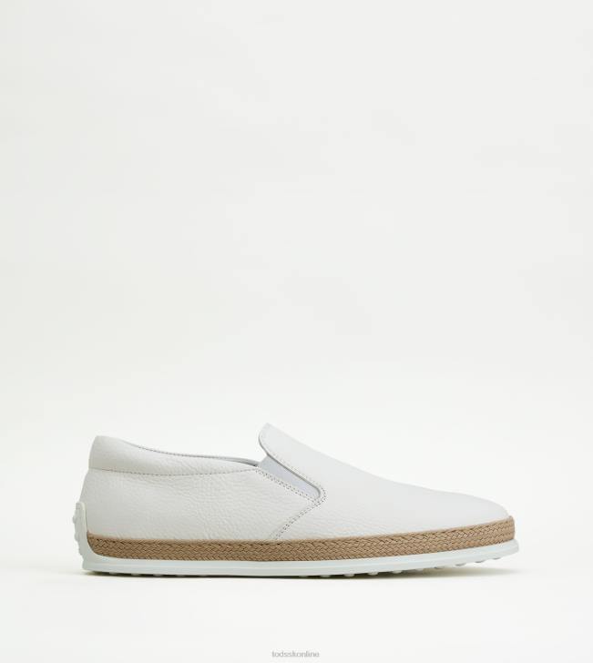 Tod's 8NXV912 biely muži kožené návleky