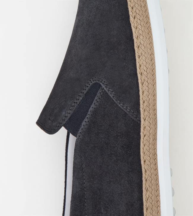 Tod\'s 8NXV915 sivá muži nazúvacie topánky z semišu