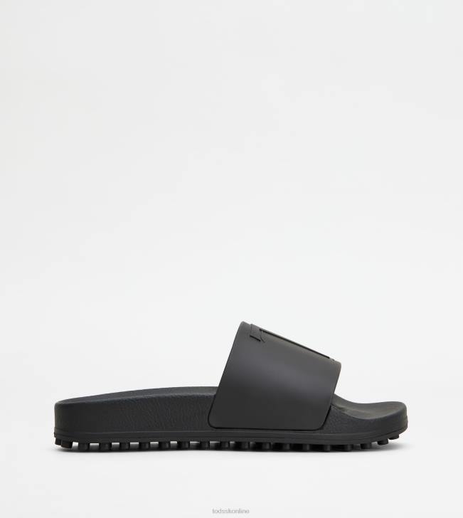 Tod's 8NXV921 čierna muži gumená sklznica