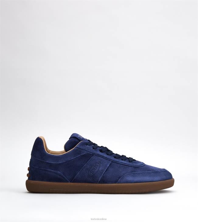 Tod's 8NXV831 Modrá muži semišové tenisky