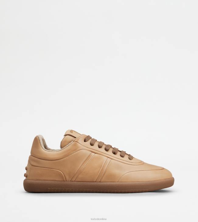 Tod's 8NXV833 béžová muži kožené tenisky so záložkami