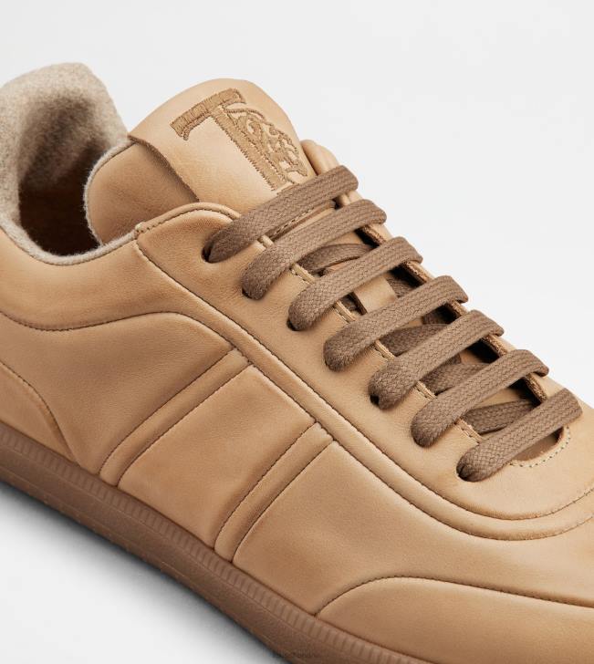 Tod\'s 8NXV833 béžová muži kožené tenisky so záložkami