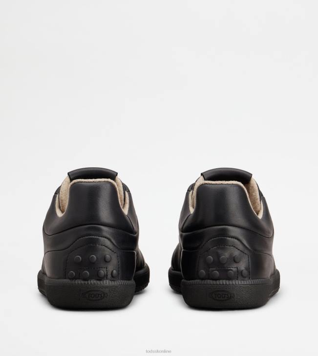 Tod\'s 8NXV834 čierna muži kožené tenisky so záložkami