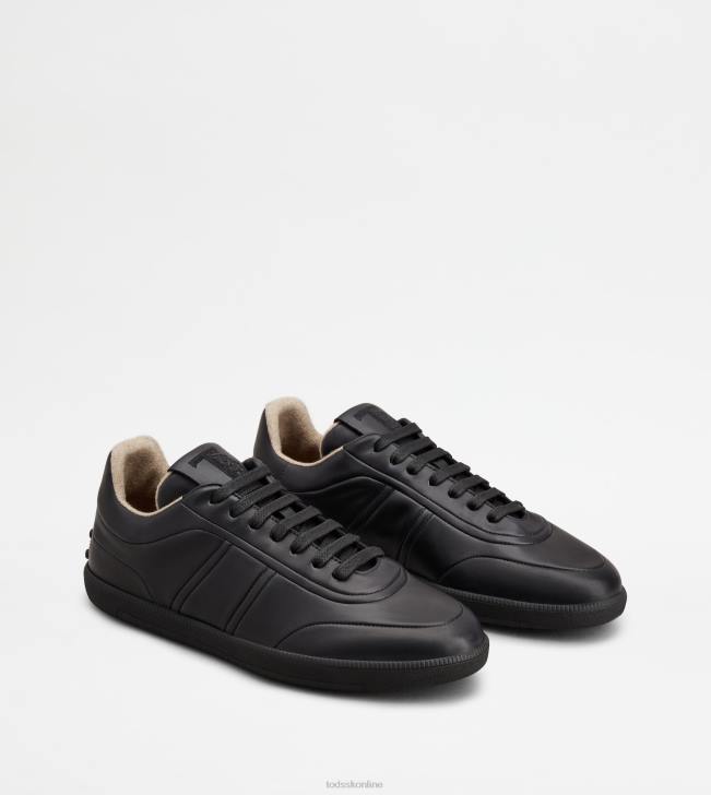 Tod\'s 8NXV834 čierna muži kožené tenisky so záložkami