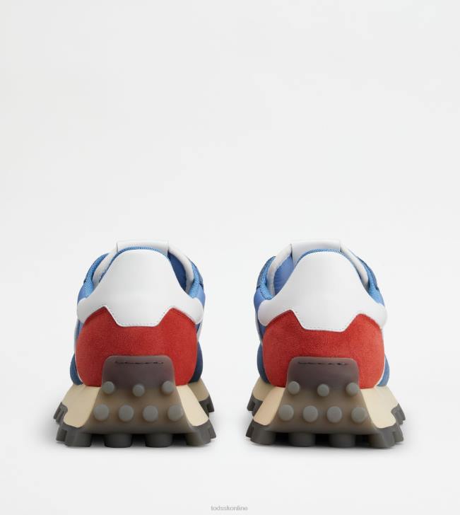 Tod\'s 8NXV838 modrá/biela/červená muži tenisky 1t z semišu a látky