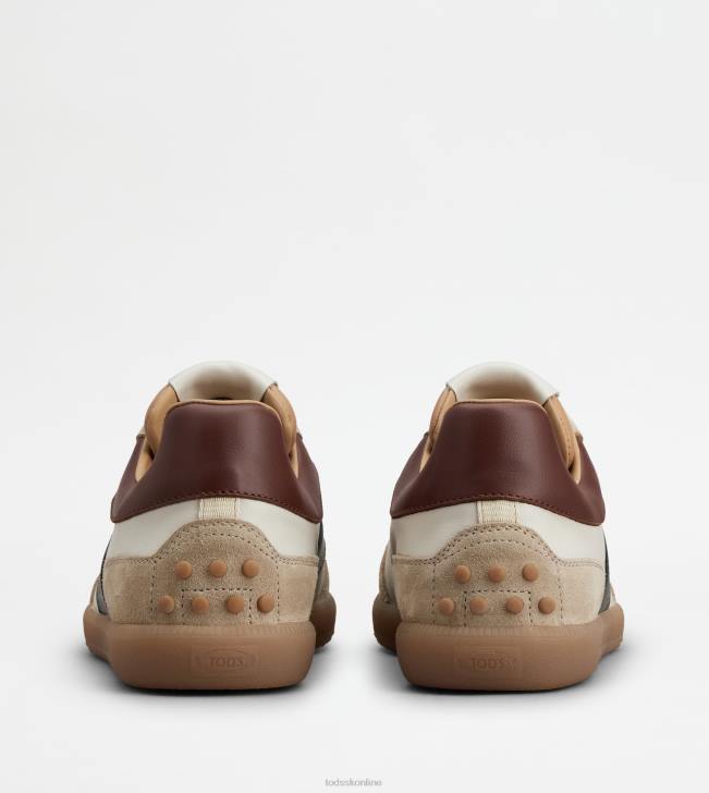 Tod\'s 8NXV840 sivobiela/hnedá/zelená muži semišové tenisky