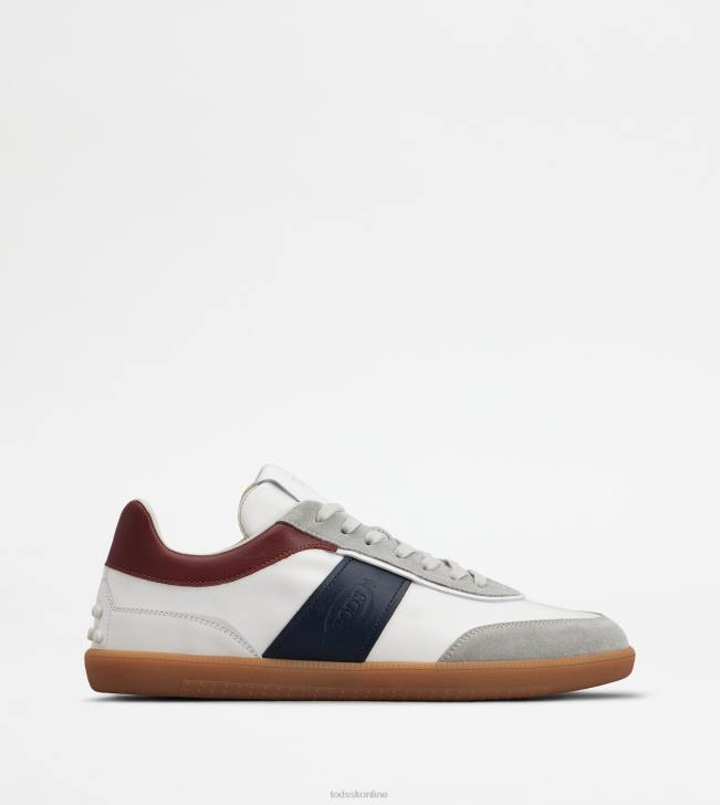 Tod's 8NXV841 biela/modrá/bordová muži semišové tenisky