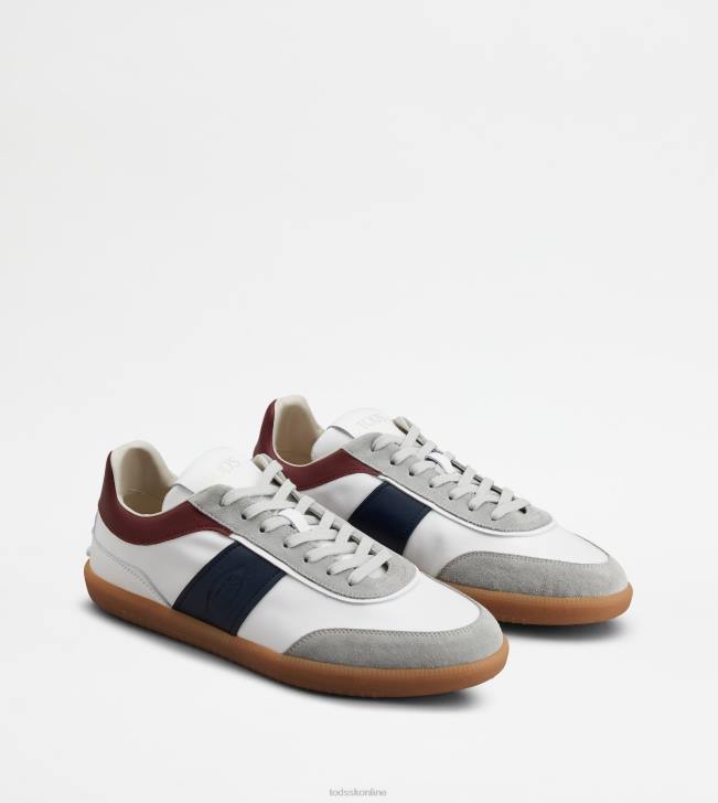 Tod\'s 8NXV841 biela/modrá/bordová muži semišové tenisky