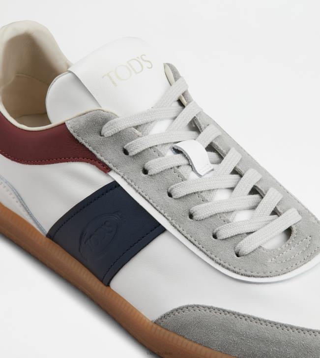 Tod\'s 8NXV841 biela/modrá/bordová muži semišové tenisky