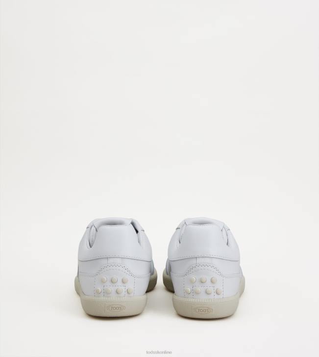 Tod\'s 8NXV843 biely muži kožené tenisky so záložkami