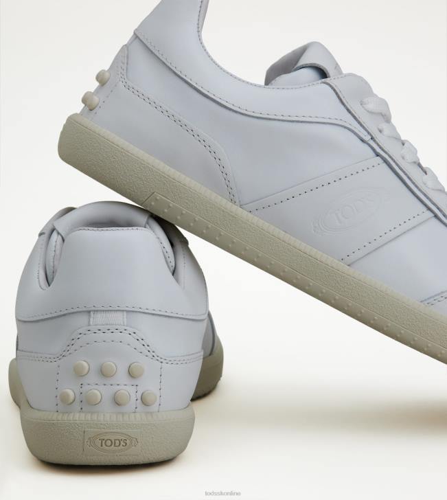 Tod\'s 8NXV843 biely muži kožené tenisky so záložkami