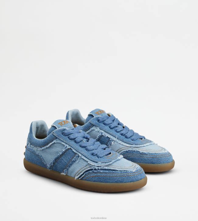 Tod\'s 8NXV844 svetlomodrá/modrá muži tenisky v riflovom prevedení