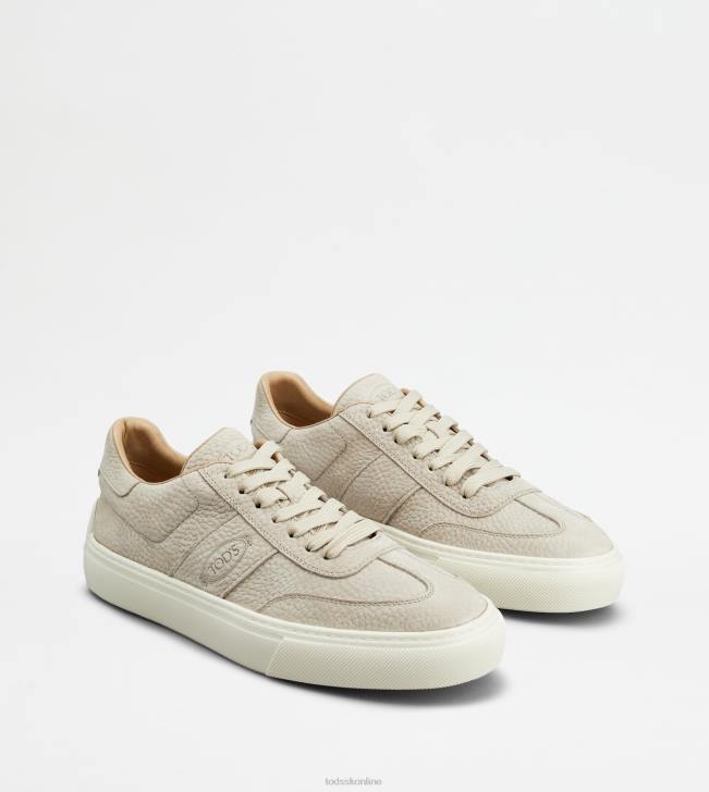 Tod\'s 8NXV846 off white muži tenisky z nubuku