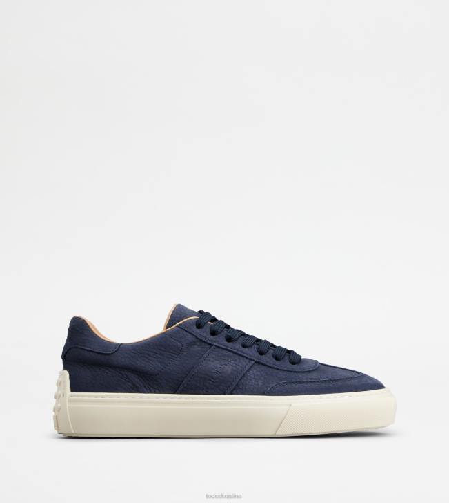 Tod's 8NXV847 Modrá muži tenisky z nubuku