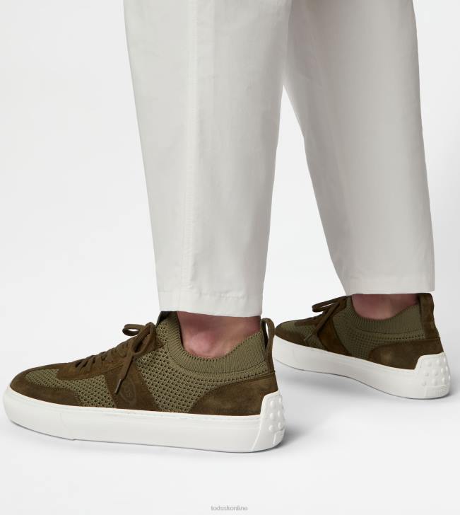 Tod\'s 8NXV848 zelená muži tenisky z látky a semišu
