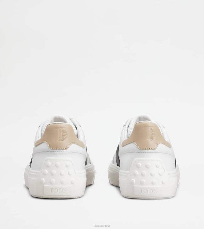 Tod\'s 8NXV850 biela/modrá/béžová muži tenisky z hladkej kože a semišu