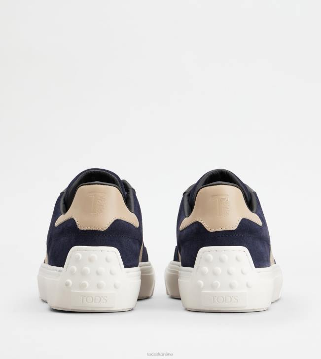 Tod\'s 8NXV851 modrá/ružová/šedá muži semišové tenisky