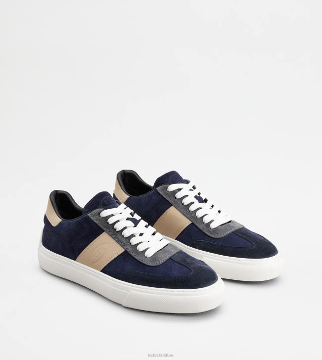 Tod\'s 8NXV851 modrá/ružová/šedá muži semišové tenisky