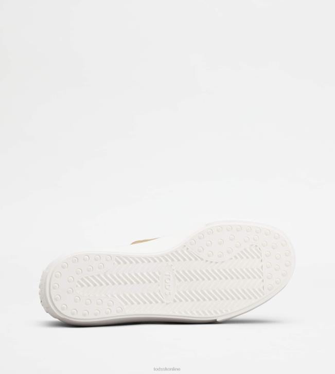 Tod\'s 8NXV852 béžová/biela muži tenisky z látky a semišu