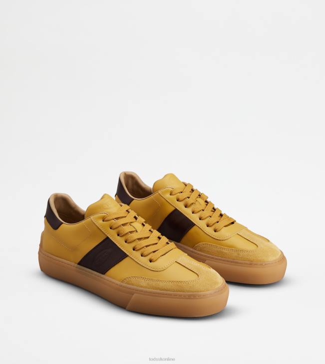 Tod\'s 8NXV853 žltá/hnedá muži tenisky v koži