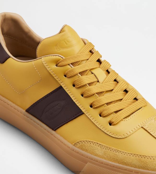 Tod\'s 8NXV853 žltá/hnedá muži tenisky v koži