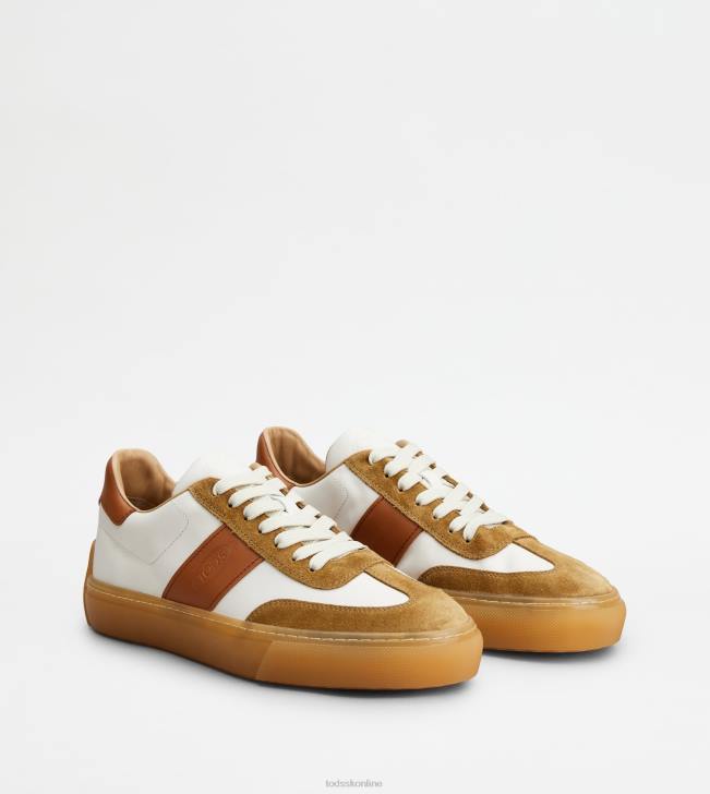 Tod\'s 8NXV854 biela/hnedá muži tenisky v koži