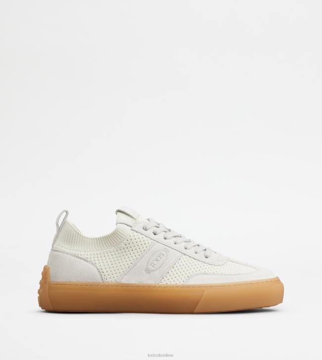 Tod's 8NXV855 biely muži tenisky z látky a semišu