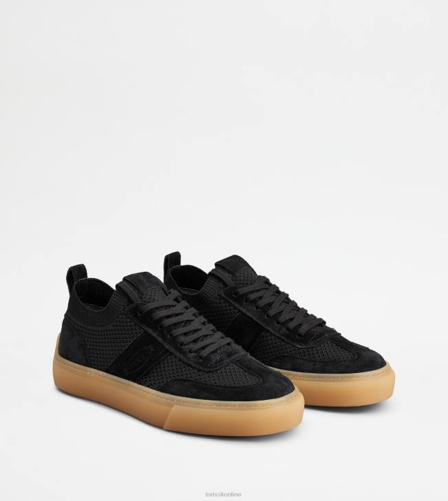 Tod\'s 8NXV862 čierna muži tenisky z látky a semišu
