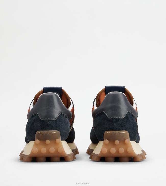 Tod\'s 8NXV869 modrá/hnedá muži 1t tenisky zo semišu a látky