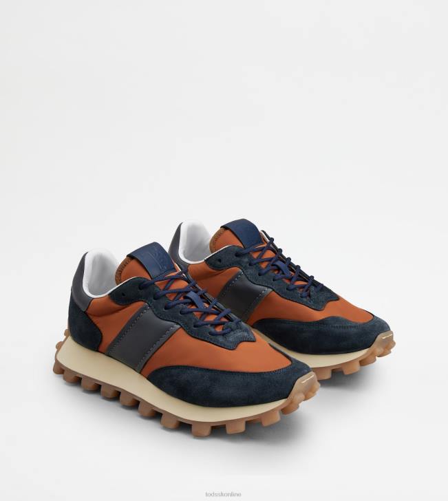 Tod\'s 8NXV869 modrá/hnedá muži 1t tenisky zo semišu a látky