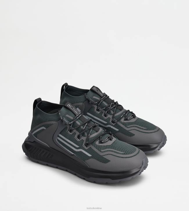 Tod\'s 8NXV872 šedá/zelená muži no_code j v technickej tkanine a koži