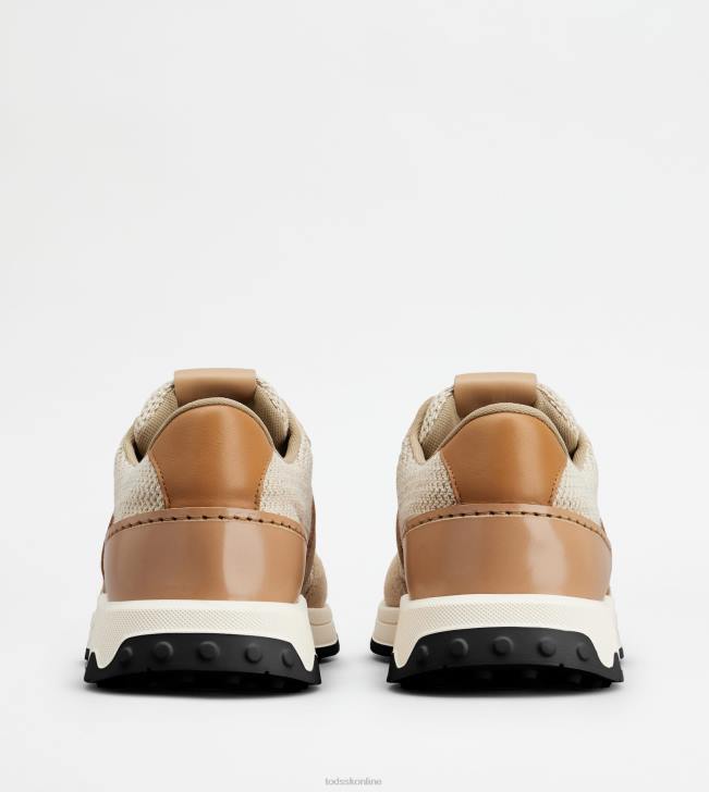 Tod\'s 8NXV876 hnedá muži tenisky z kože a technickej tkaniny