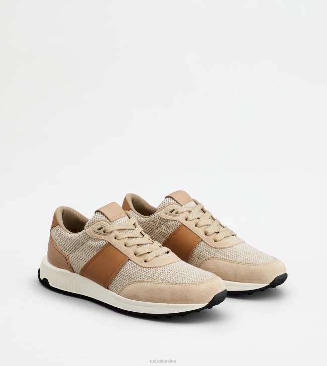 Tod\'s 8NXV876 hnedá muži tenisky z kože a technickej tkaniny