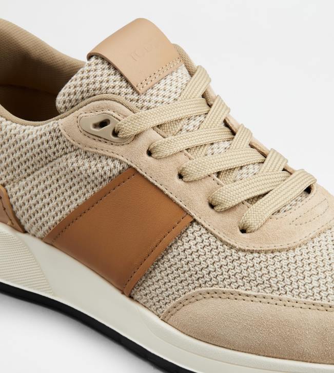 Tod\'s 8NXV876 hnedá muži tenisky z kože a technickej tkaniny