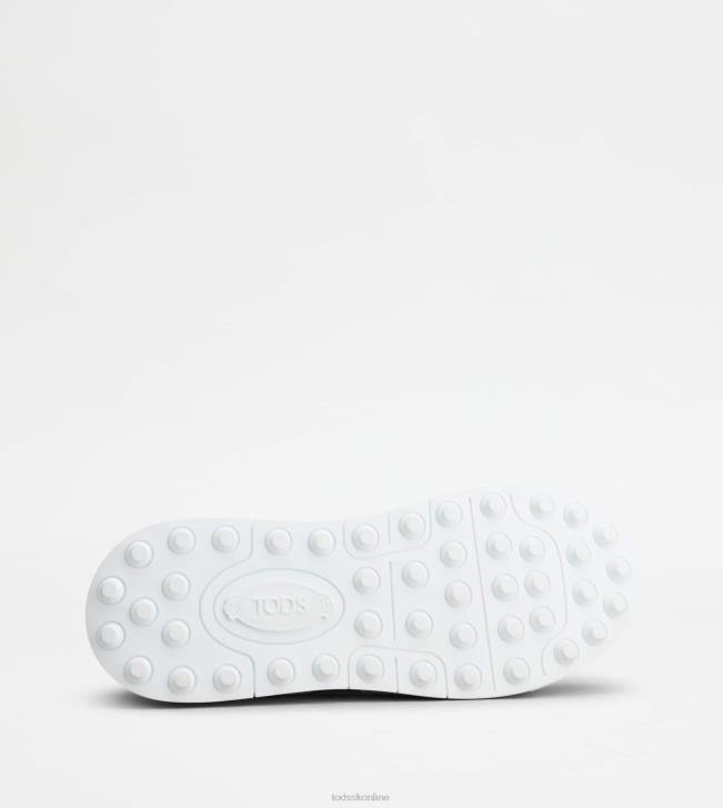 Tod\'s 8NXV880 biela/modrá muži semišové tenisky a hladká koža