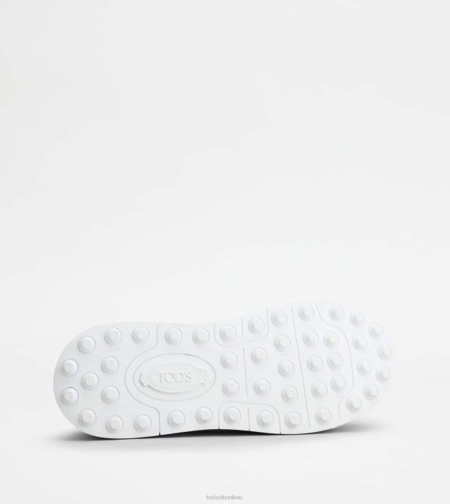 Tod\'s 8NXV881 biela/hnedá muži semišové tenisky a hladká koža