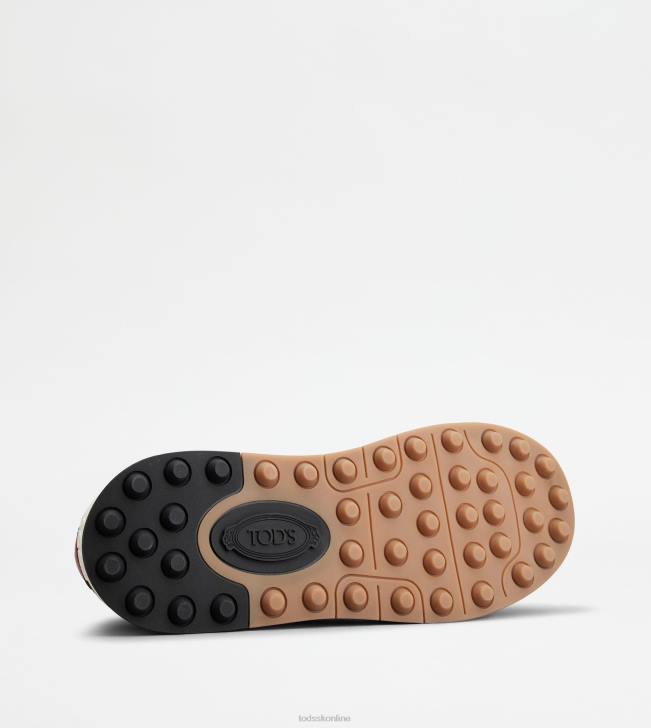 Tod\'s 8NXV883 modrá/červená muži semišové tenisky a hladká koža