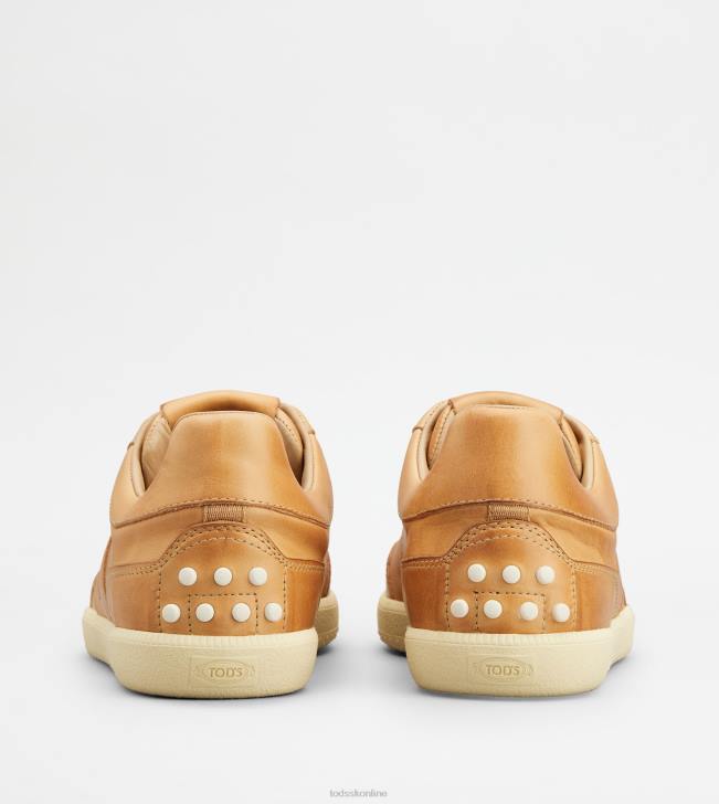 Tod\'s 8NXV884 hnedá muži kožené tenisky so záložkami