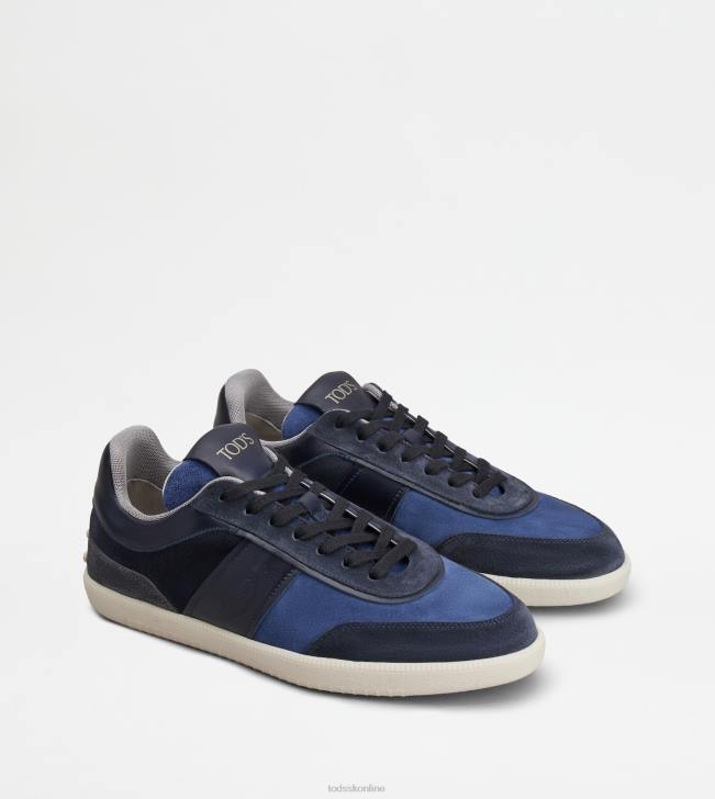 Tod\'s 8NXV889 modrá/čierna muži semišové tenisky