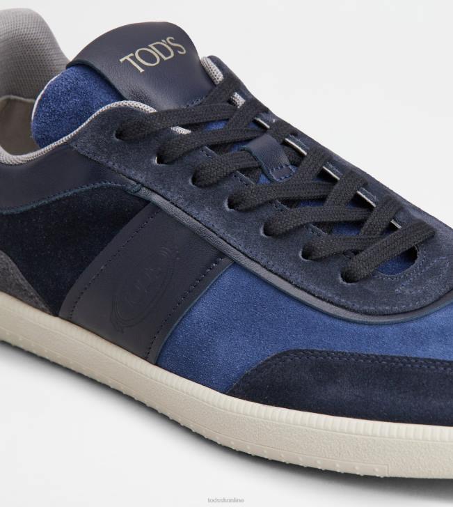 Tod\'s 8NXV889 modrá/čierna muži semišové tenisky