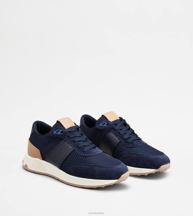 Tod\'s 8NXV891 Modrá muži tenisky v koži