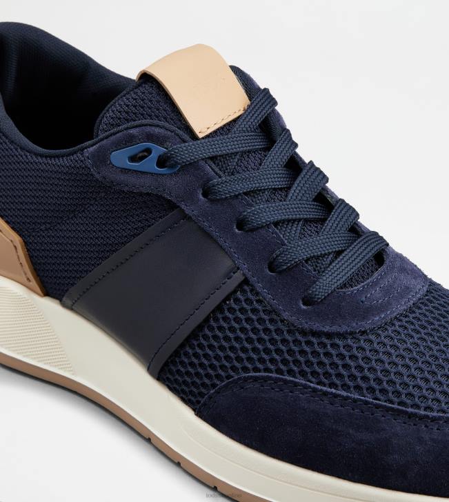 Tod\'s 8NXV891 Modrá muži tenisky v koži