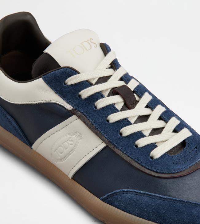 Tod\'s 8NXV892 modrá/biela muži semišové tenisky