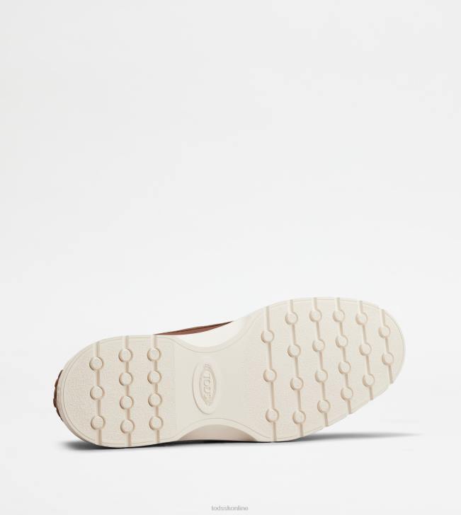 Tod\'s 8NXV815 hnedá muži lodné topánky v koži