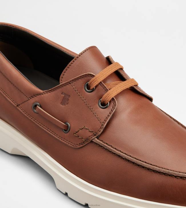 Tod\'s 8NXV815 hnedá muži lodné topánky v koži