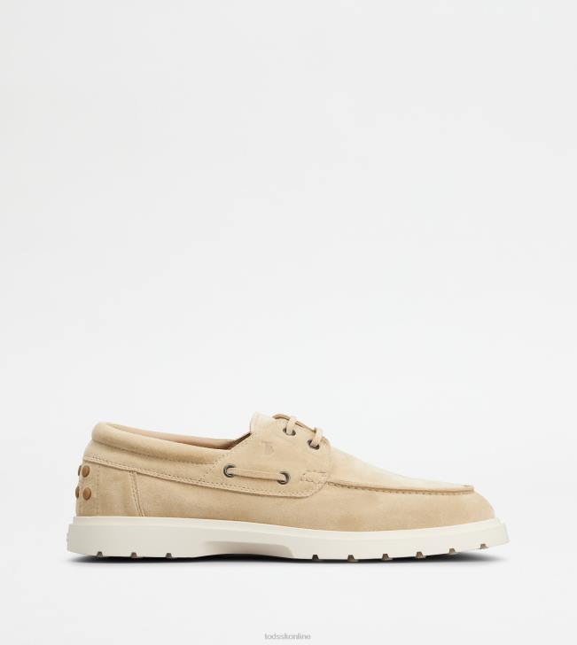 Tod's 8NXV816 béžová muži lodičky v semišovej farbe